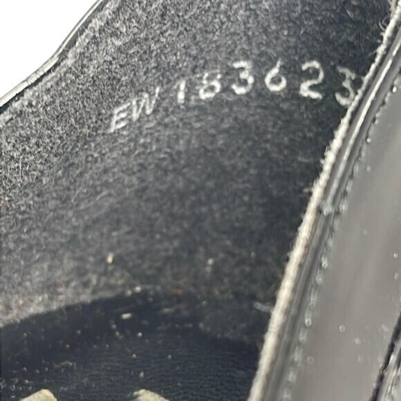 Stuart Weitzman patent leather Oxford Wingtip Heels Boot Buckle, Sz 9, 4.5” Heel - Picture 15 of 15